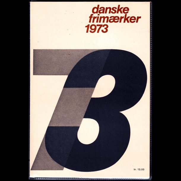 Danmark rsmappe postfrisk 1973