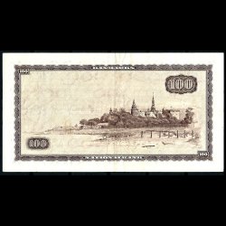 Danmark 100-kroner 1965-A8 Sieg 137 kval. EF/01, flot!!