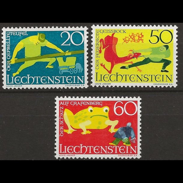 Liechtenstein postfrisk AFA nr. 518-520