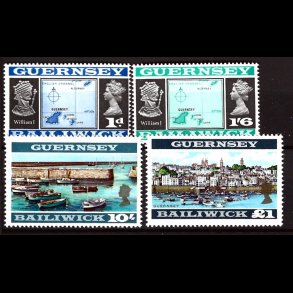 Guernsey postfrisk AFA 2A+11A+15B+16B