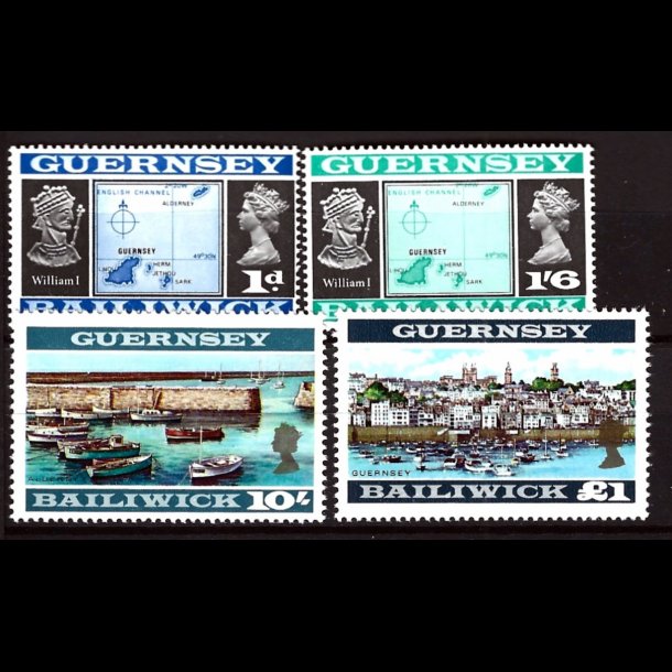 Guernsey postfrisk AFA 2A+11A+15B+16B