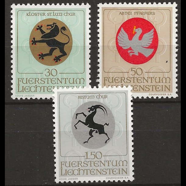 Liechtenstein postfrisk AFA nr. 514-516