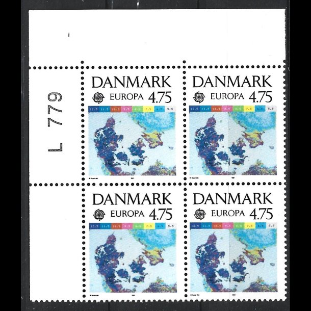 Danmark postfrisk marginalblok L779