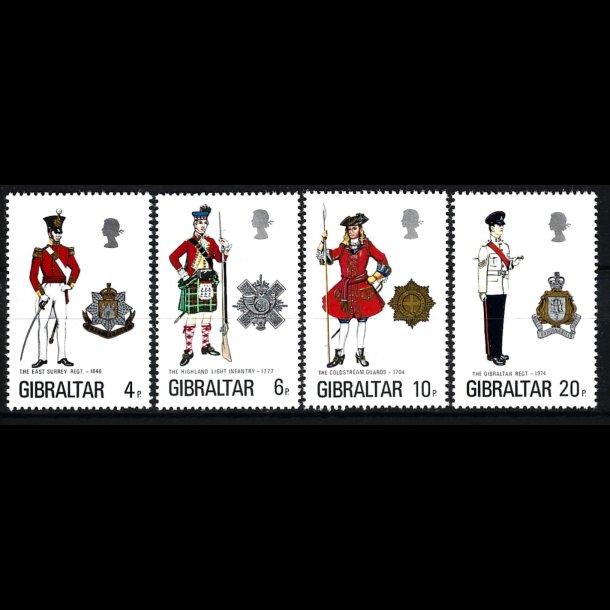 Gibraltar postfrisk AFA 319-322