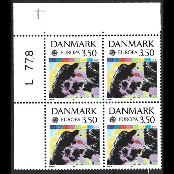 Danmark postfrisk marginalblok L778