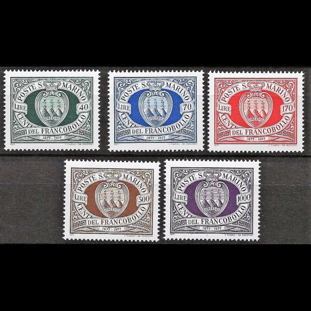 San Marino postfrisk AFA nr. 1114-1118