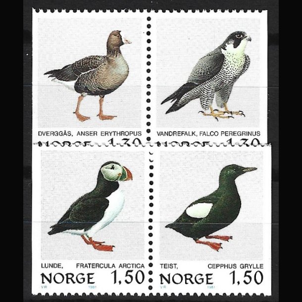 Norge postfrisk AFA 835-838