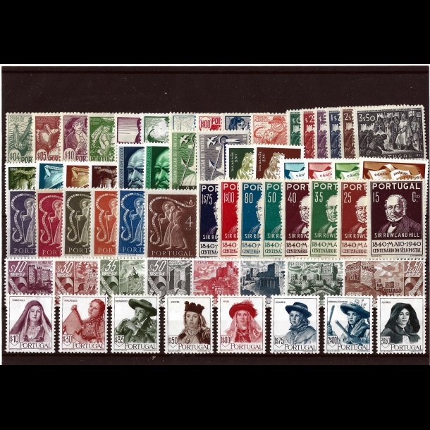 Portugal et lot ustemplede m�rker, AFA v�rdi kr. 10.326,00 for postfrisk