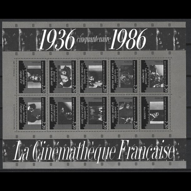 Frankrig postfrisk AFA 2643-2652 miniark