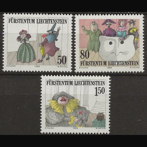 Liechtenstein postfrisk AFA nr. 882-884