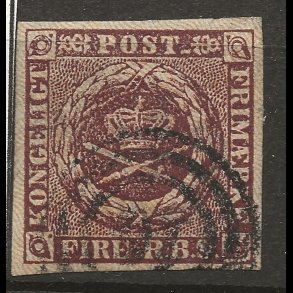 Danmark AFA 1 - 4 RBS Thiele IIa p�nt m�rke med svagt stempel-2004