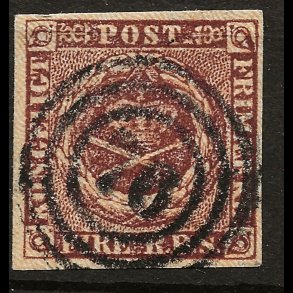 Danmark AFA 1 - 4 RBS Thiele IIa flot m�rke med nummerstempel 70 Svendborg-2009