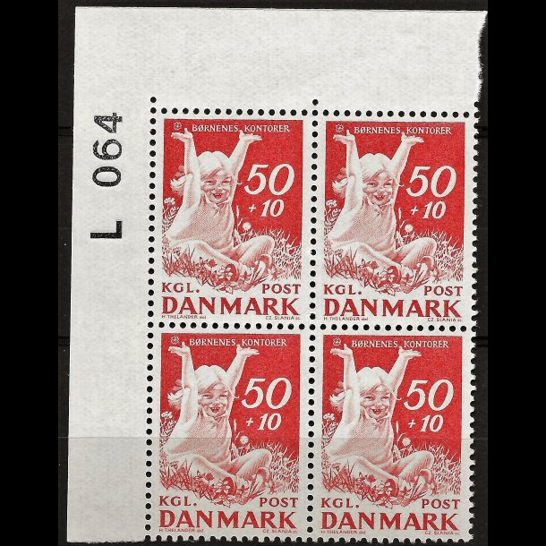 Danmark postfrisk marginalblok L064