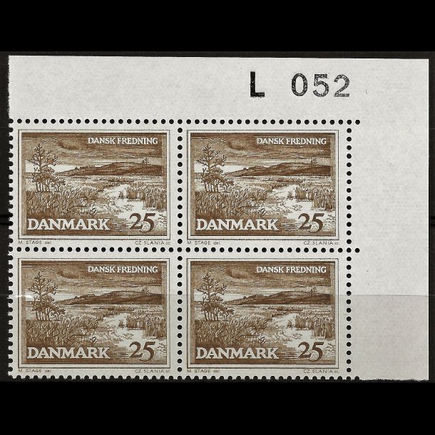 Danmark postfrisk marginalblok L052 