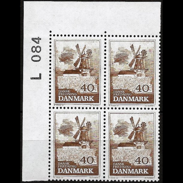 Danmark postfrisk marginalblok L084 