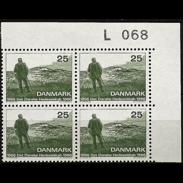 Danmark postfrisk marginalblok L068 