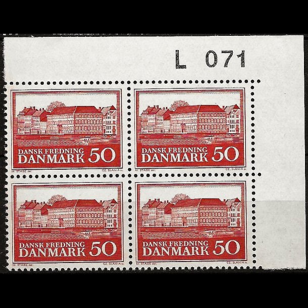 Danmark postfrisk marginalblok L071 