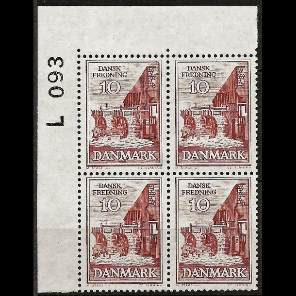 Danmark postfrisk marginalblok L093 