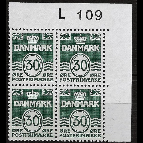 Danmark postfrisk marginalblok L109 