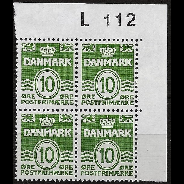 Danmark postfrisk marginalblok L112