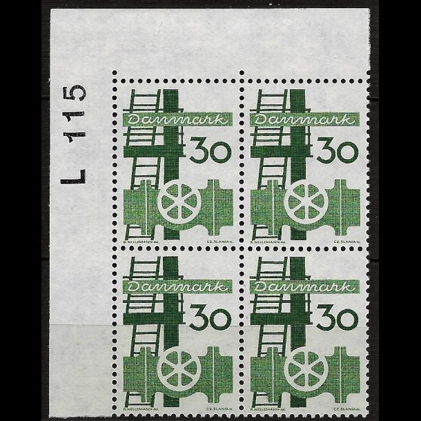 Danmark postfrisk marginalblok L115