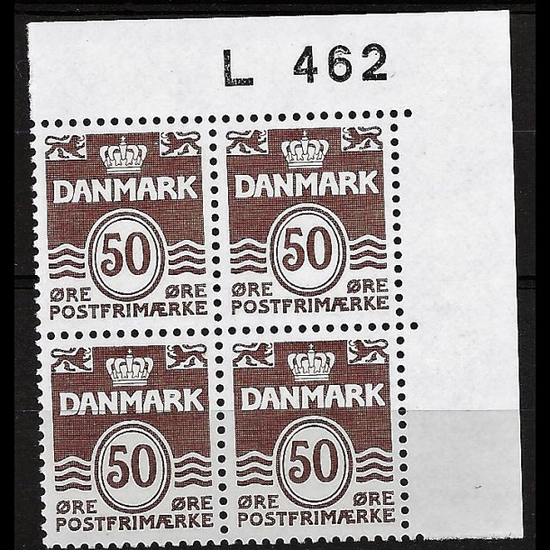 Danmark postfrisk marginalblok L462 