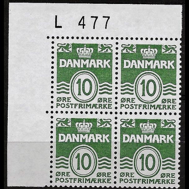 Danmark postfrisk marginalblok L477 