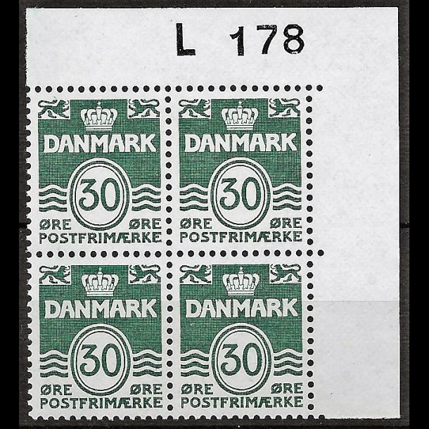 Danmark postfrisk marginalblok L178 