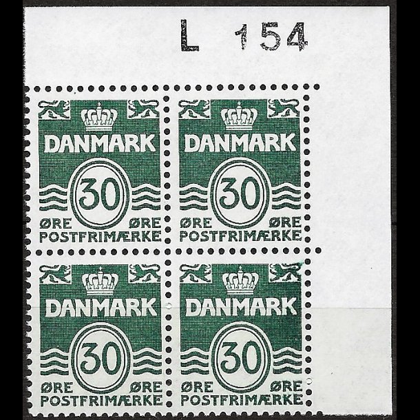 Danmark postfrisk marginalblok L154 