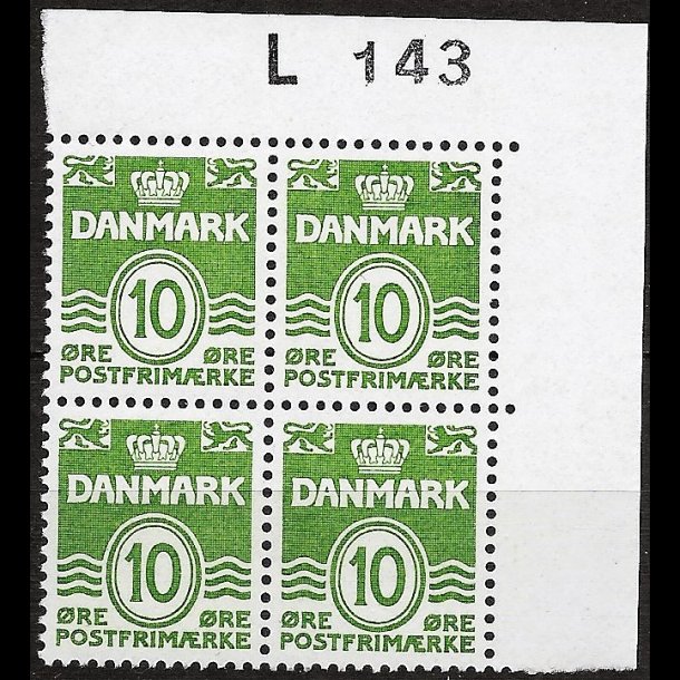 Danmark postfrisk marginalblok L143