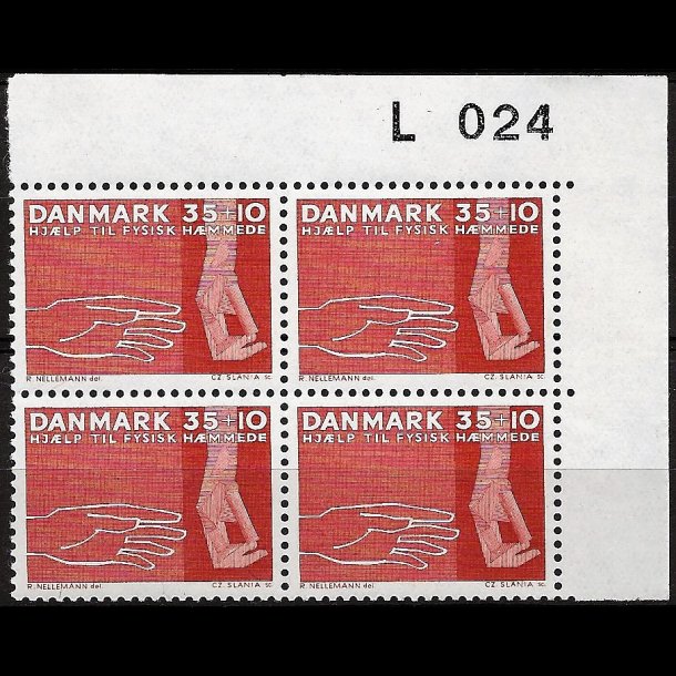 Danmark postfrisk marginalblok L024 