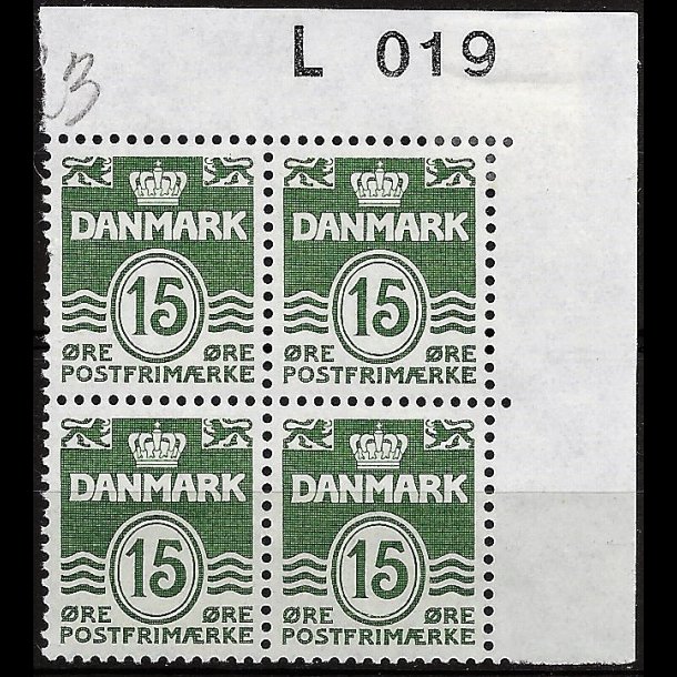 Danmark postfrisk marginalblok L019 