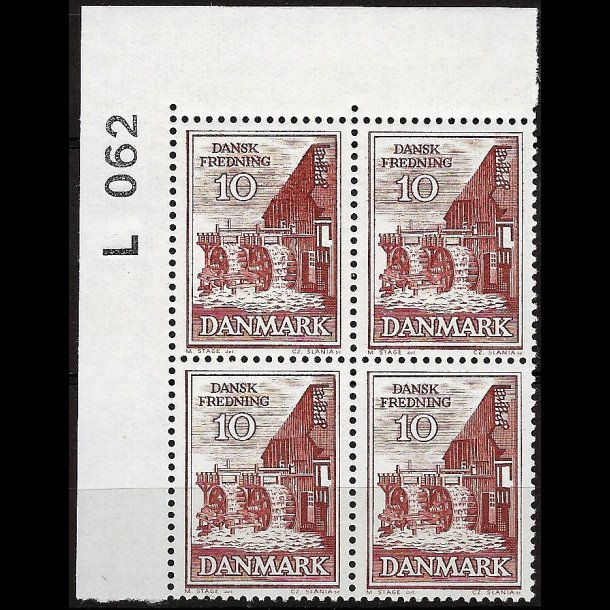 Danmark postfrisk marginalblok L062 