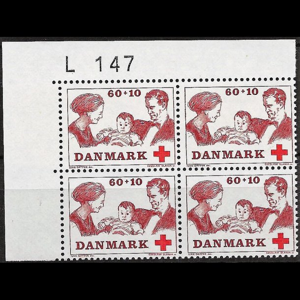 Danmark postfrisk marginalblok L147