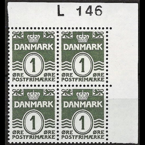 Danmark postfrisk marginalblok L146 