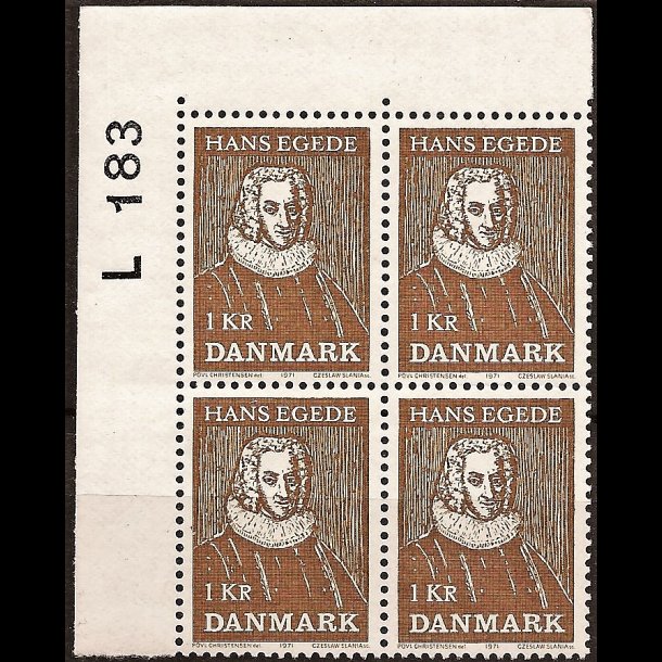 Danmark postfrisk marginalblok L183 