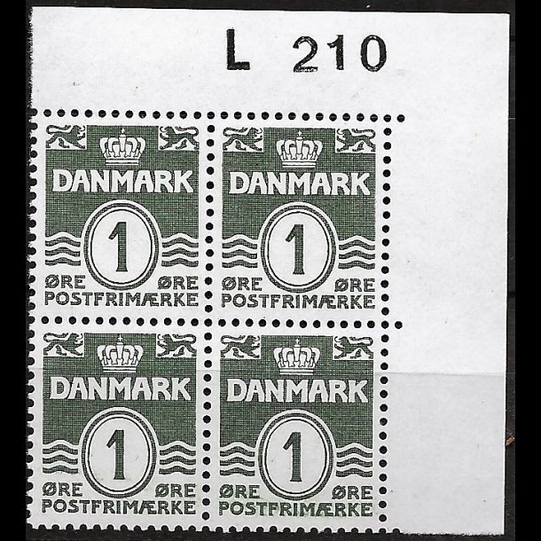 Danmark postfrisk marginalblok L210 