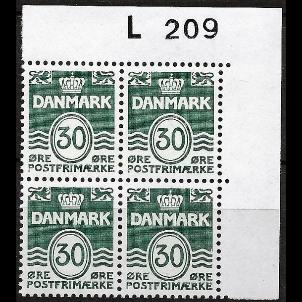 Danmark postfrisk marginalblok L209 