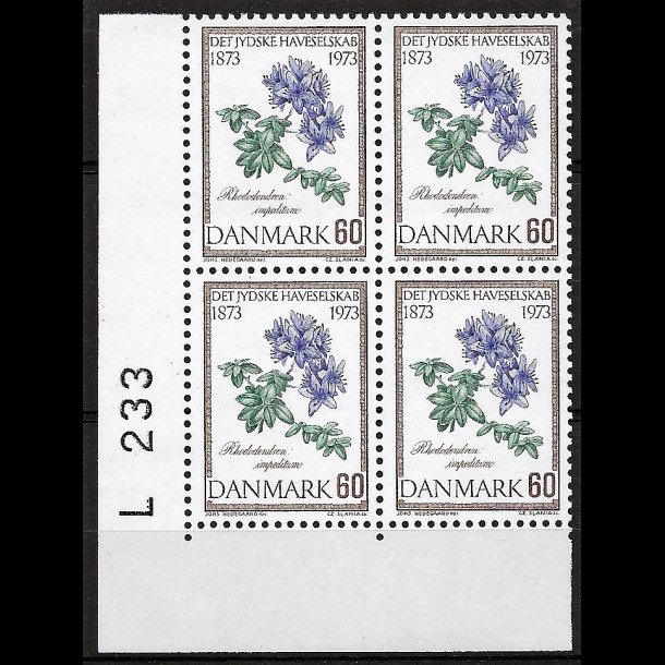 Danmark postfrisk marginalblok L233