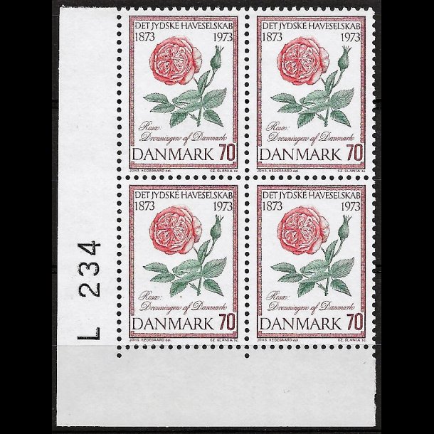 Danmark postfrisk marginalblok L234 