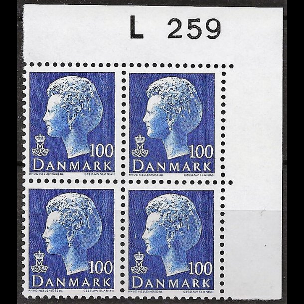 Danmark postfrisk marginalblok L259 