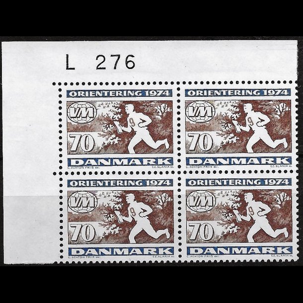 Danmark postfrisk marginalblok L276 