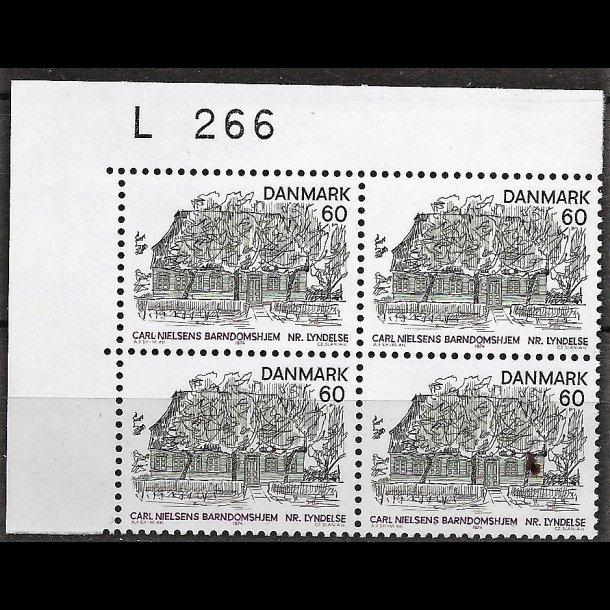 Danmark postfrisk marginalblok L266 