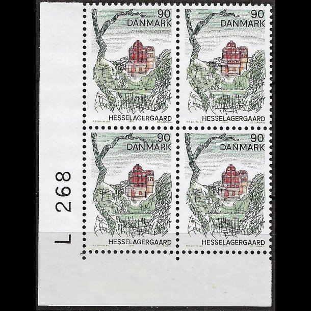 Danmark postfrisk marginalblok L268