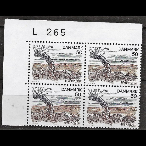 Danmark postfrisk marginalblok L265 