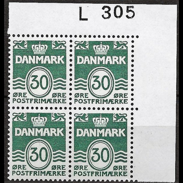 Danmark postfrisk marginalblok L305