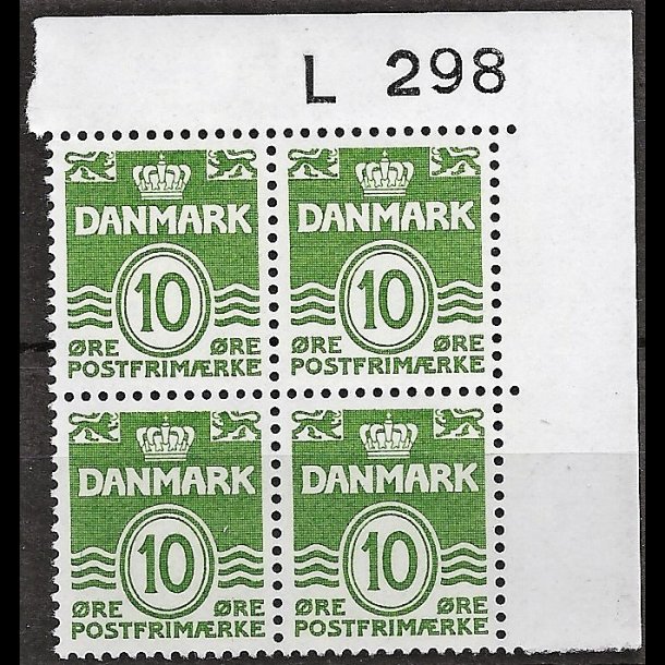 Danmark postfrisk marginalblok L298 