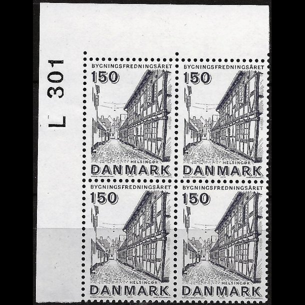 Danmark postfrisk marginalblok L301 