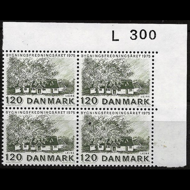 Danmark postfrisk marginalblok L300 