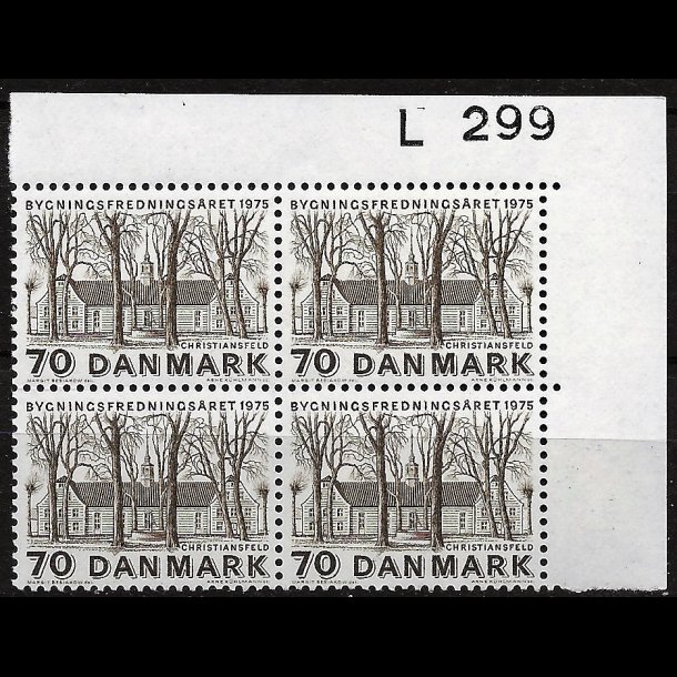 Danmark postfrisk marginalblok L299 